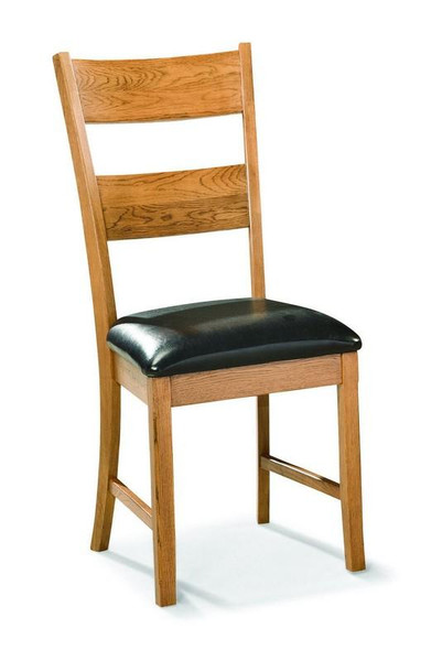 Family Dining Ladder Back Side Chair w/ Cushion (Pack Of 2)-Chestnut FD-CH-169C-CNT-RTA