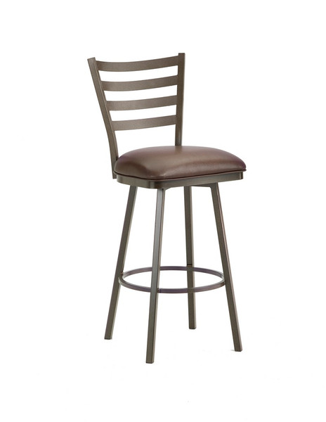 5403426 Tioga Swivel Counterstool - Rust/Ford Brown
