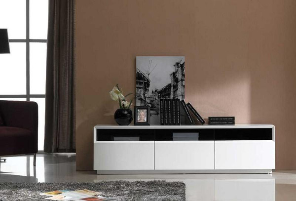 J&M White High Gloss Tv Stand 023 176395