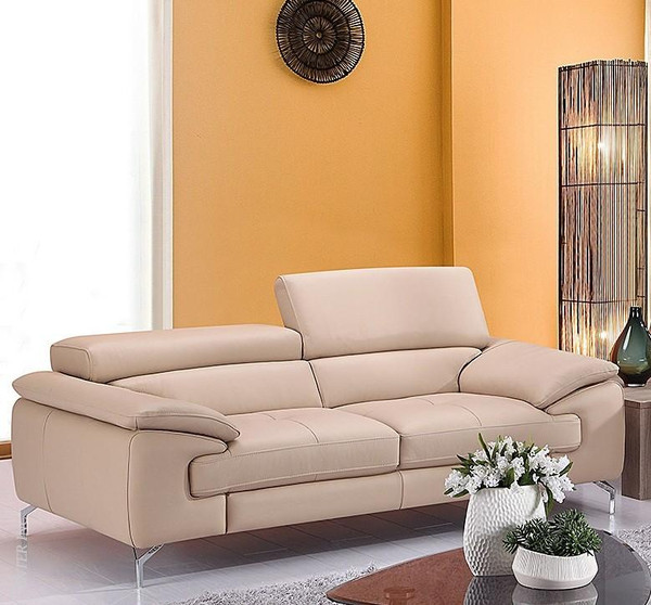 J&M A973 Peanut Italian Leather Sofa 179061113-S