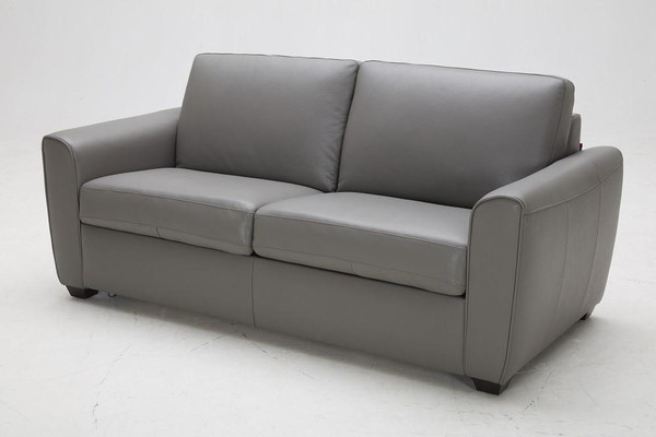 J&M Jasper Sofa Bed In Grey Leather 18234