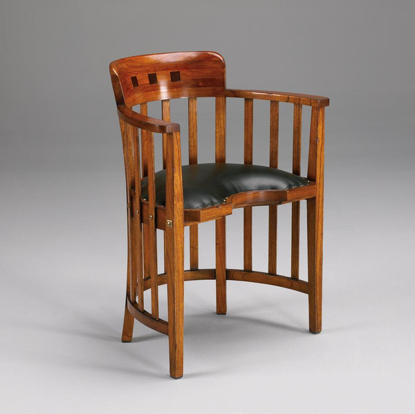 32200 Vintage Dining Chair Carver In Dark Walnut Finish