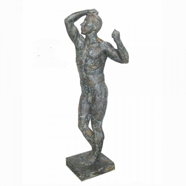 A6792 Vintage Bronze Nude Man