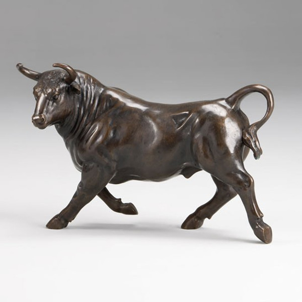 HM2381AC Vintage Bronze Standing Bull
