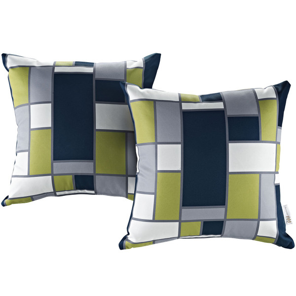 Modway 2 Piece Outdoor Patio Pillow Set - Multi Color EEI-2401-REC