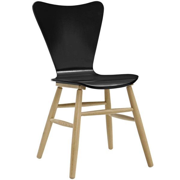 Modway Cascade Wood Dining Chair - Black EEI-2672-BLK