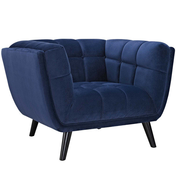 Modway Bestow Velvet Armchair - Blue EEI-2733-NAV