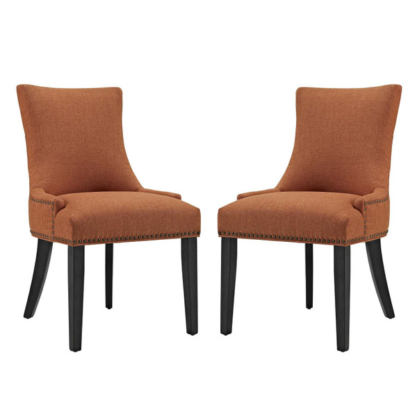 Modway Marquis Dining Side Chair Fabric Set Of 2 EEI-2746-ORA-SET