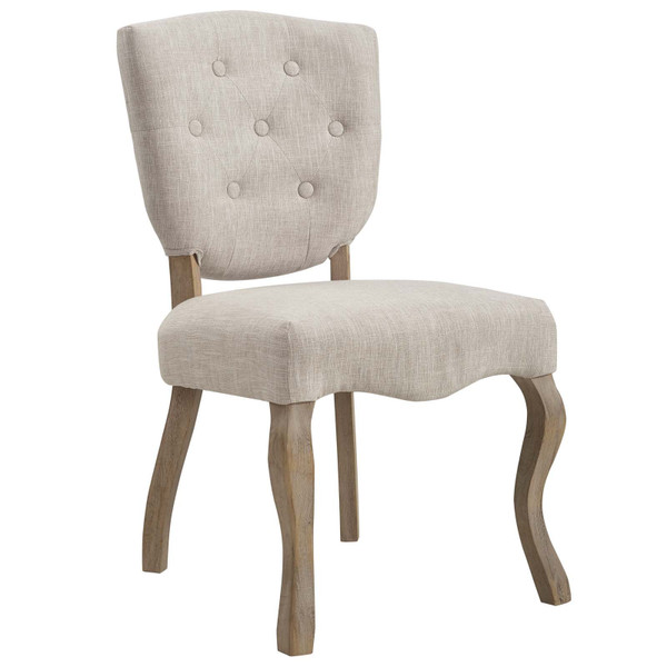 Modway Array Vintage French Upholstered Dining Side Chair EEI-2878-BEI