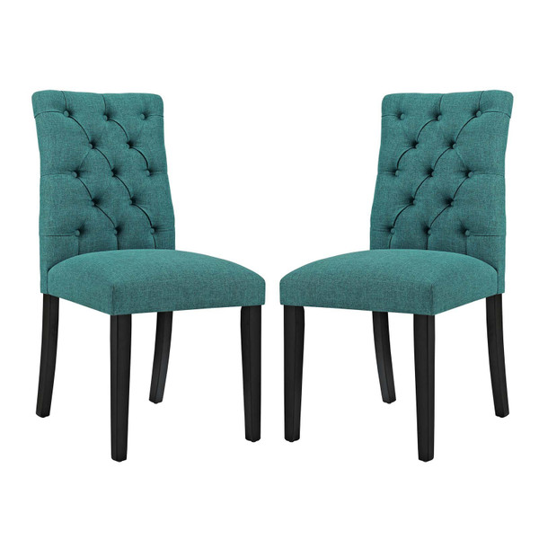 Modway Duchess Dining Chair Fabric Set Of 2 EEI-3474-TEA