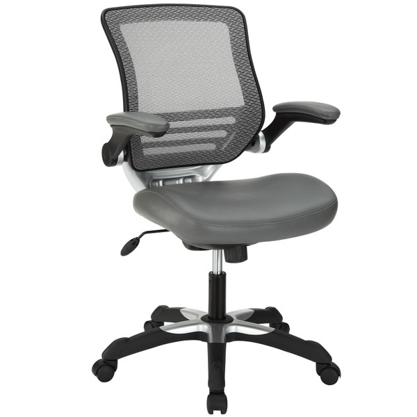 Modway Edge Vinyl Office Chair - Gray EEI-595-GRY