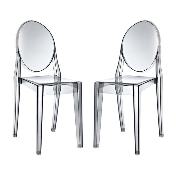 Modway Casper Dining Chairs (Set of 2) - Smoke EEI-906-SMK