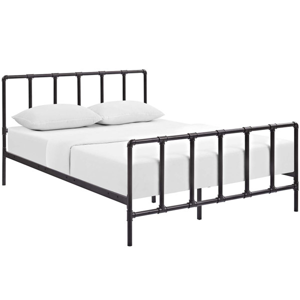 Modway Dower Queen Stainless Steel Bed - Brown MOD-5437-BRN