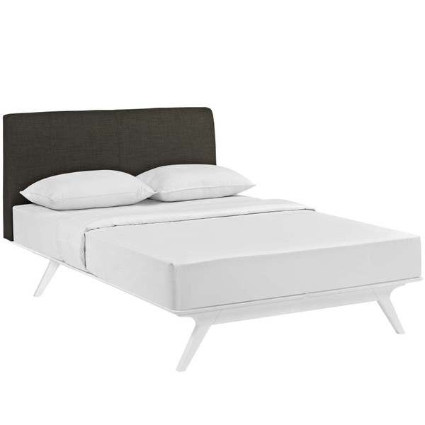 Modway Tracy Queen Bed - White/Brown MOD-5766-WHI-BRN