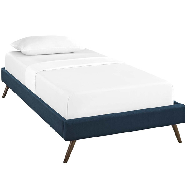 MOD-5887-AZU Loryn Twin Bed Frame With Round Splayed Legs By Modway
