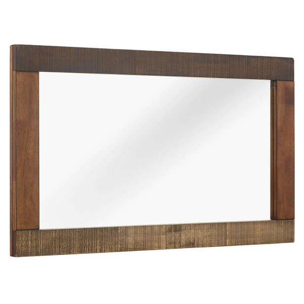 Modway Arwen Rustic Wood Frame Mirror MOD-6063-WAL