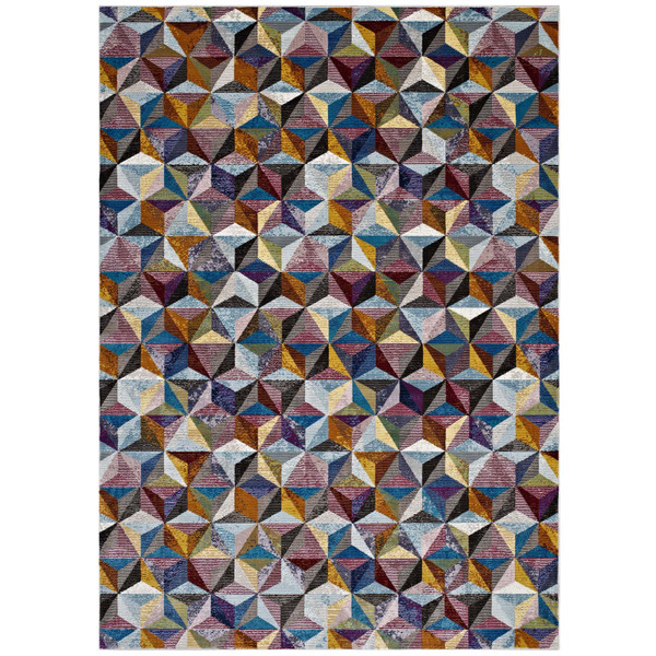 Modway Arisa Geometric Hexagon Mosaic 5x8 Area Rug
