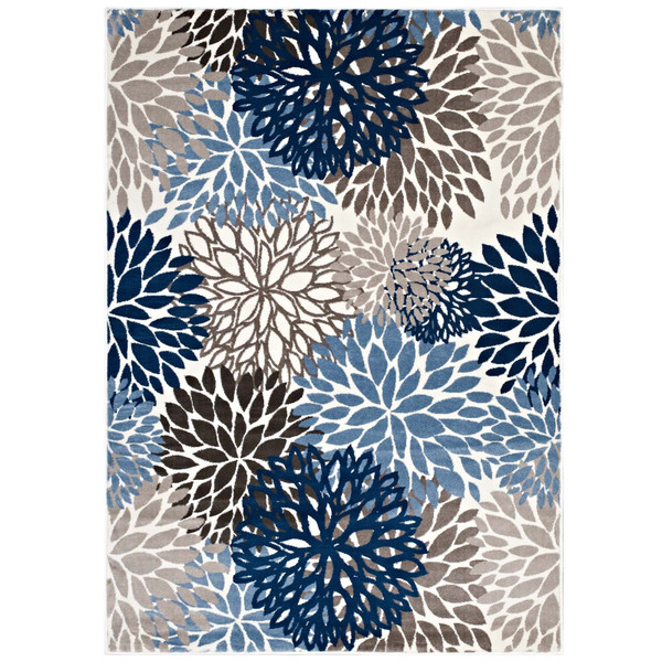 Modway Calithea Vintage Classic Abstract Floral 5x8 Area Rug