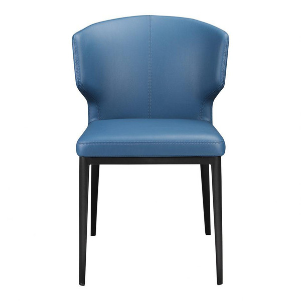Moes Home Delaney Side Chair Steel Blue (Set of 2) EJ-1018-28