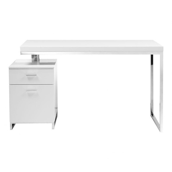 Moes Home Rectangle White Martos Desk ER-1075-18