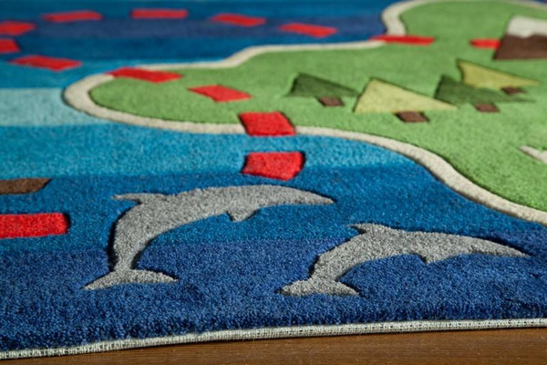 Momeni Lil Mo Whimsy Hand-Tufted Polyester Multi Color Rug LMJ25