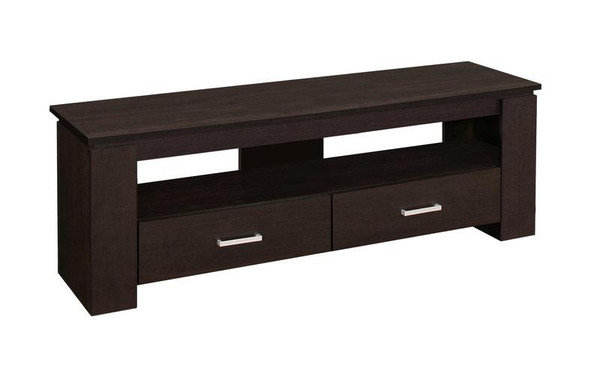 Monarch Tv Stand - 48"L - Cappuccino With 2 Storage Drawers I 2600
