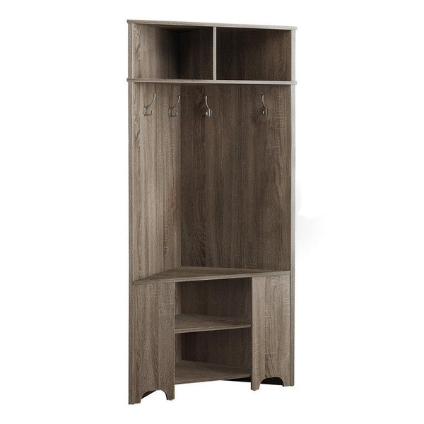 Monarch Hall Tree - 67"H - Dark Taupe Corner Unit I 2771