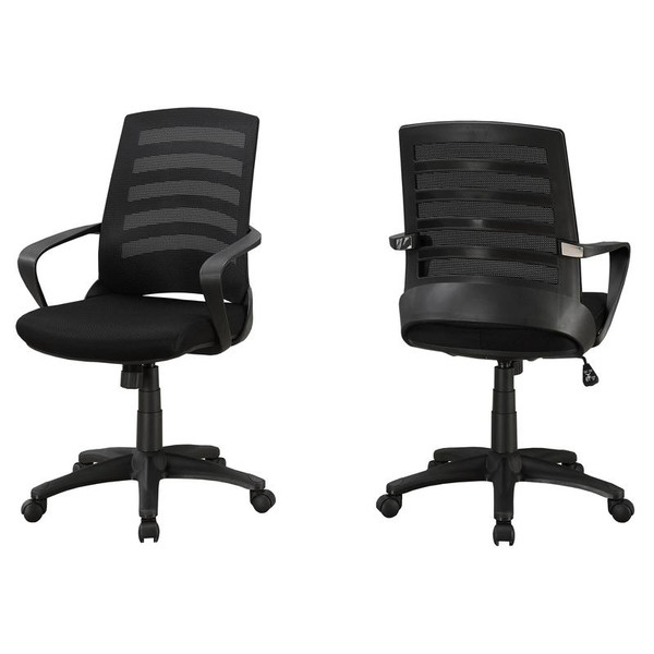 Monarch Office Chair - Black - Black Mesh - Multi Position I 7224