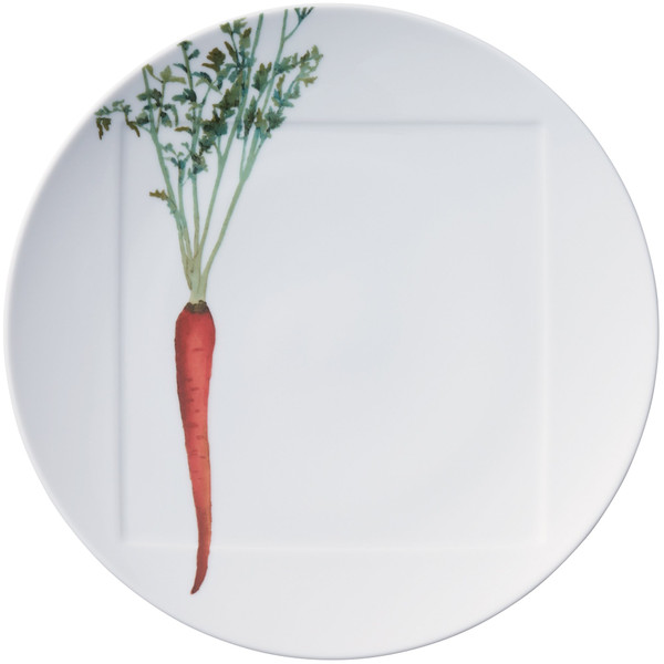 1620-T99303 White Carrot 10.5" Dinner Plate - by Noritake
