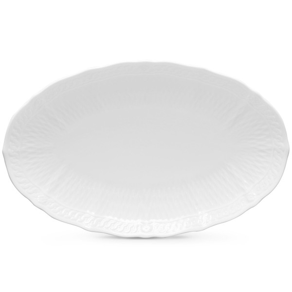 1655-412T Cher Blanc 10.50" Oval Plate - by Noritake