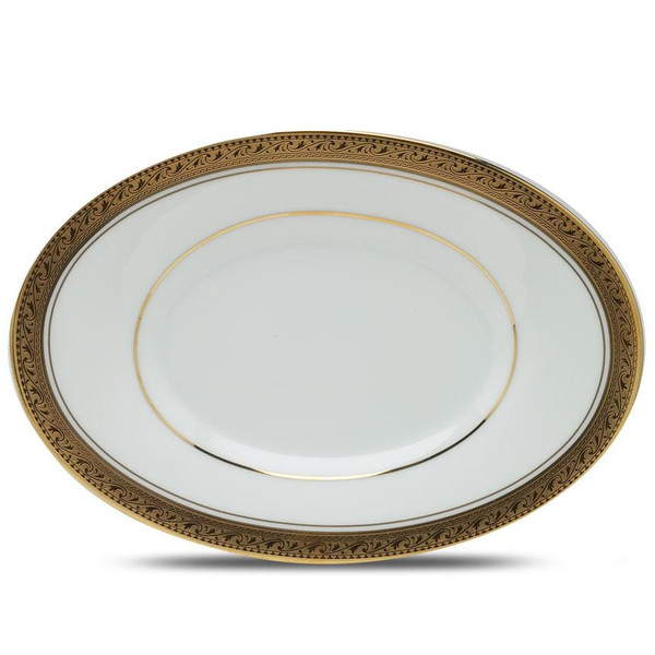 4167-738 Crestwood Gold 8" Butter/Relish Tray - by Noritake