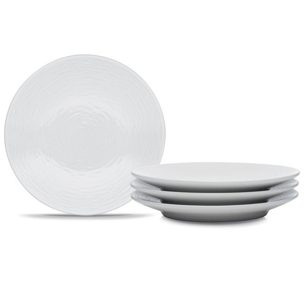 43813-404D White 6.5" Appetizer Plates Set of 4 by Noritake