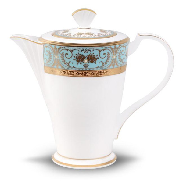 4857-461 Turquoise Blue Accents Coffee Server by Noritake