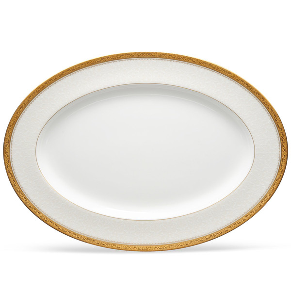 4874-414 Odessa Gold 16" Oval Platter by Noritake