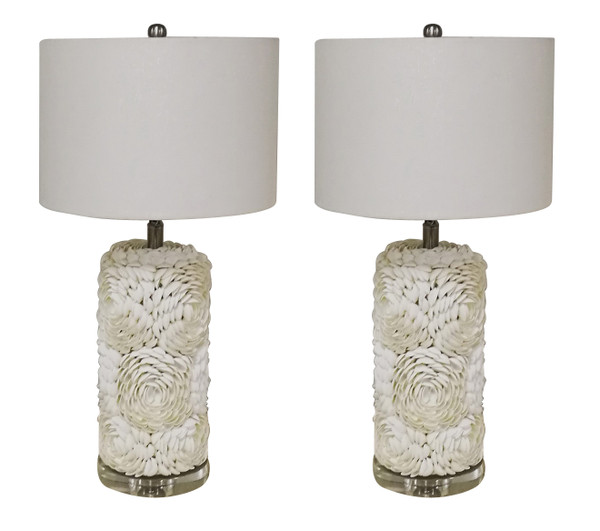 Pair Of Shell Lamps 12007545