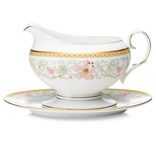 4892-416 Blooming Splendor 16-Ounces Gravy With Tray by Noritake