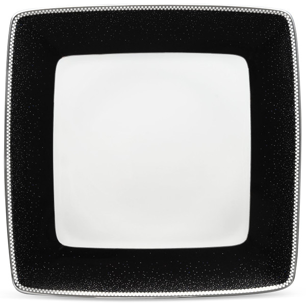 4898-487 Pearl Noir 10.50" Large Square Plate by Noritake