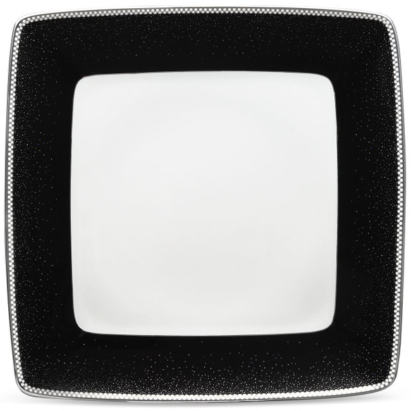 4898-488 Pearl Noir 7.75" Small Square Plate - by Noritake
