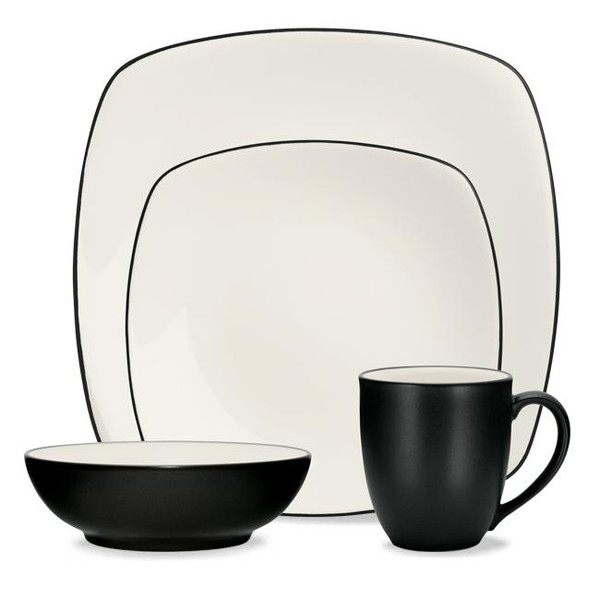 8034-04P Colorwave Graphite 4-Piece Square Place Setting by Noritake