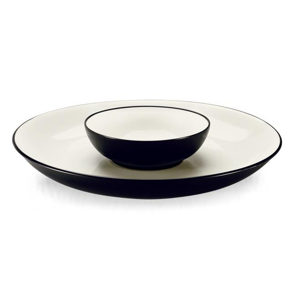 8034-924 Graphite 14.75" Chip And Dip by Noritake