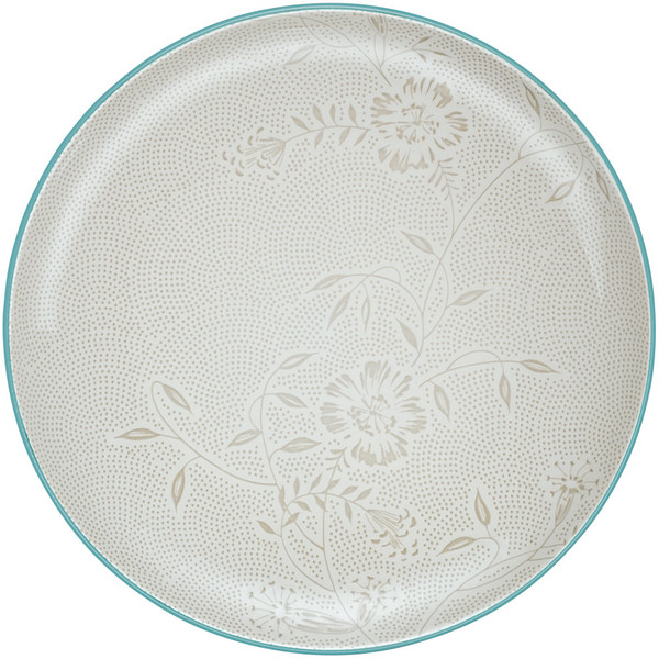 8093-537BL Turquoise Bloom Coupe 12" Round Platter by Noritake