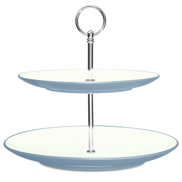 8099-222 Ice Two Tiered Hostess Tray by Noritake