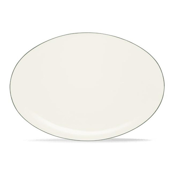 8485-414 Green 16" Oval Platter by Noritake