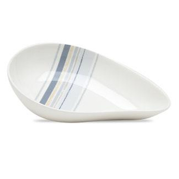 9313-497 White 9" Medium Teardrop Dish - by Noritake