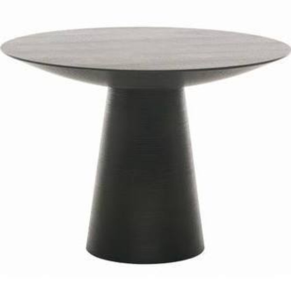 Nuevo Contemporary Black Mdf Round Dania Dining Table HGEM220