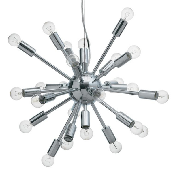 Nuevo Traditional Chrome Metal Sputnik Pendant Lamp HGML119