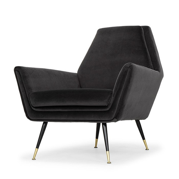 Nuevo Vanessa Occasional Chair - Shadow Grey/Black HGSC322