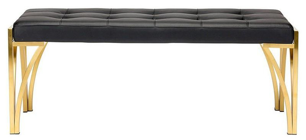 Nuevo Step Occasional Bench - Black/Gold HGSX369