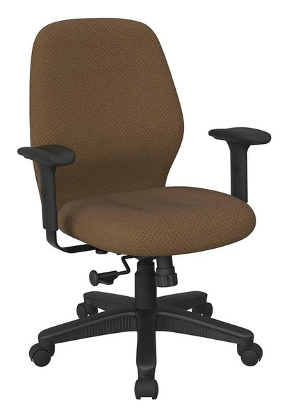 Office Star Mid Back 2-To-1 Synchro Tilt Chair In Interlink Autumn Fabric 3121-108