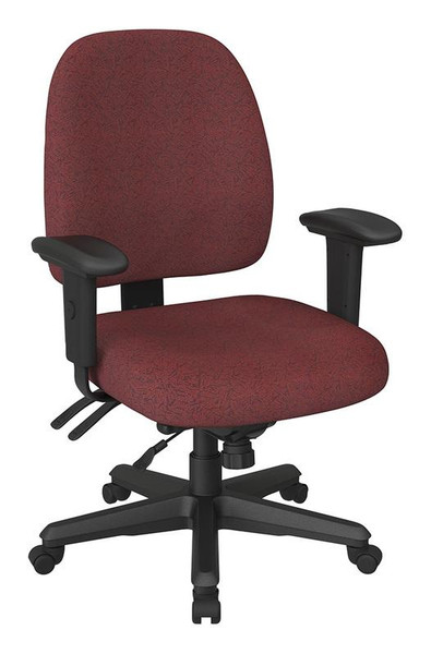 Office Star Ergonomics Chair In Legend Merlot 43808-353